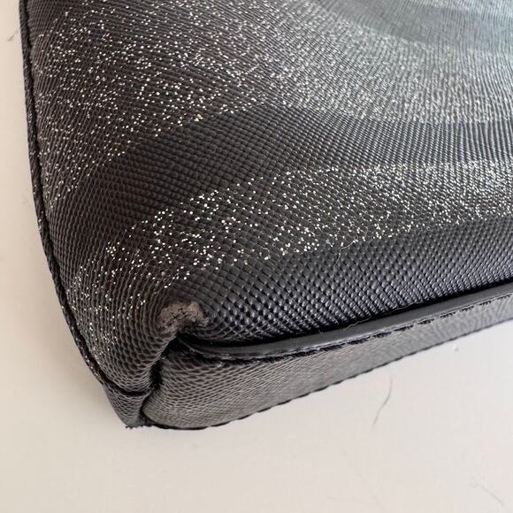 Kate Spade Haven Lane Ramey Crossbody Bag Black Glitter Stripes - Picture 5 of 7